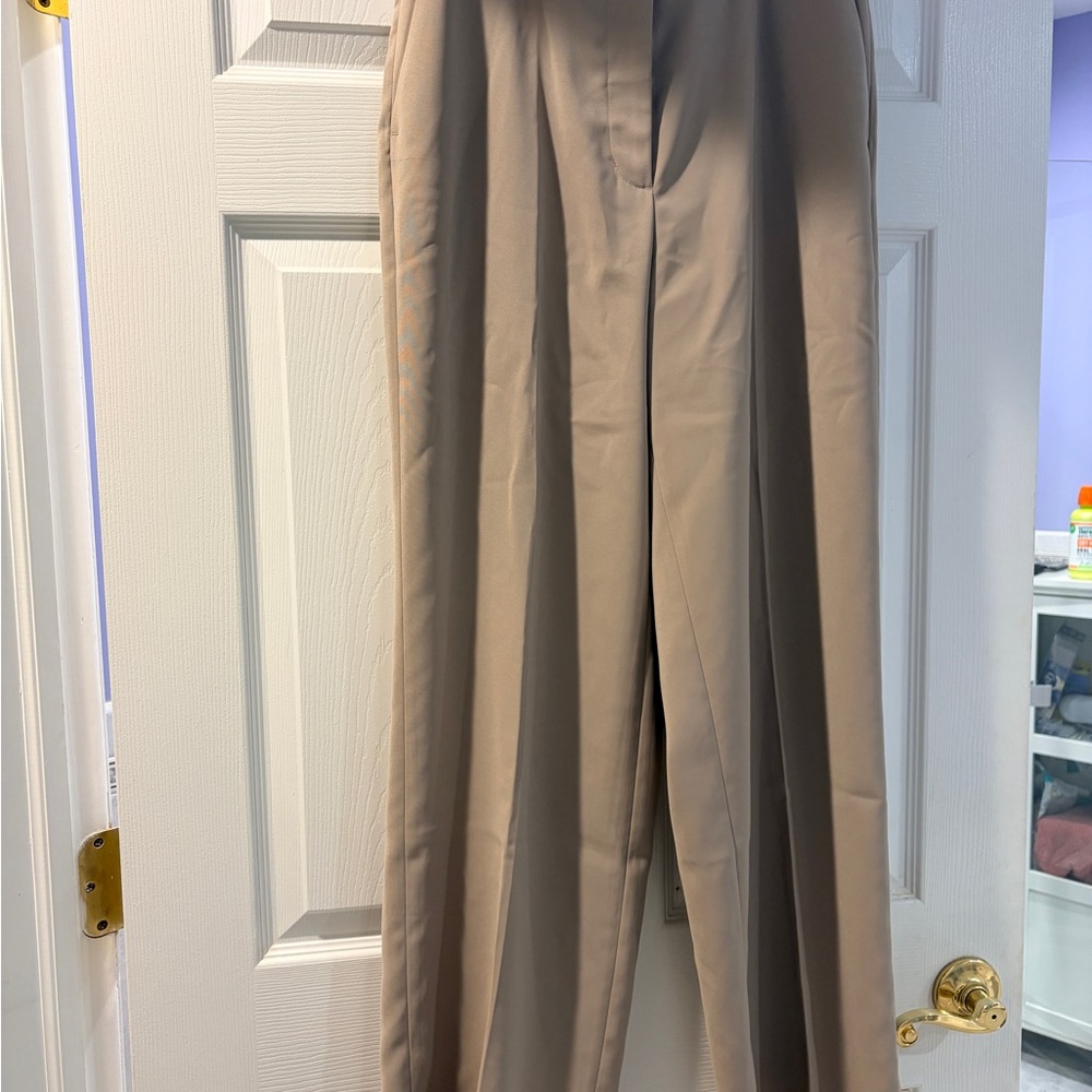 Quince Beige Boot Cut Pants